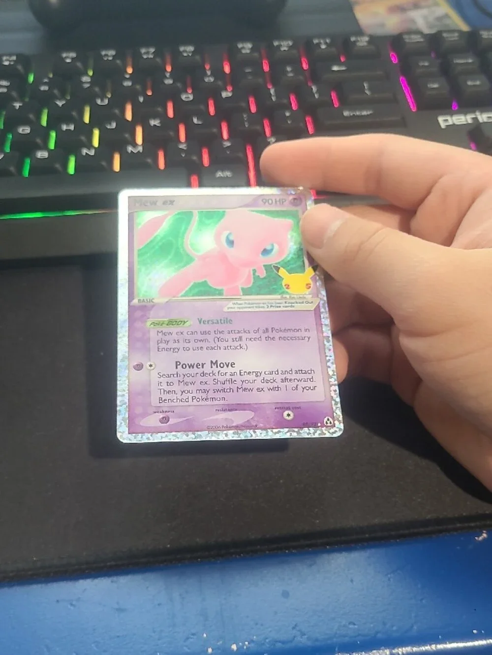 Pokemon Mew ex Holo Pink Green Pokemon Trading Card